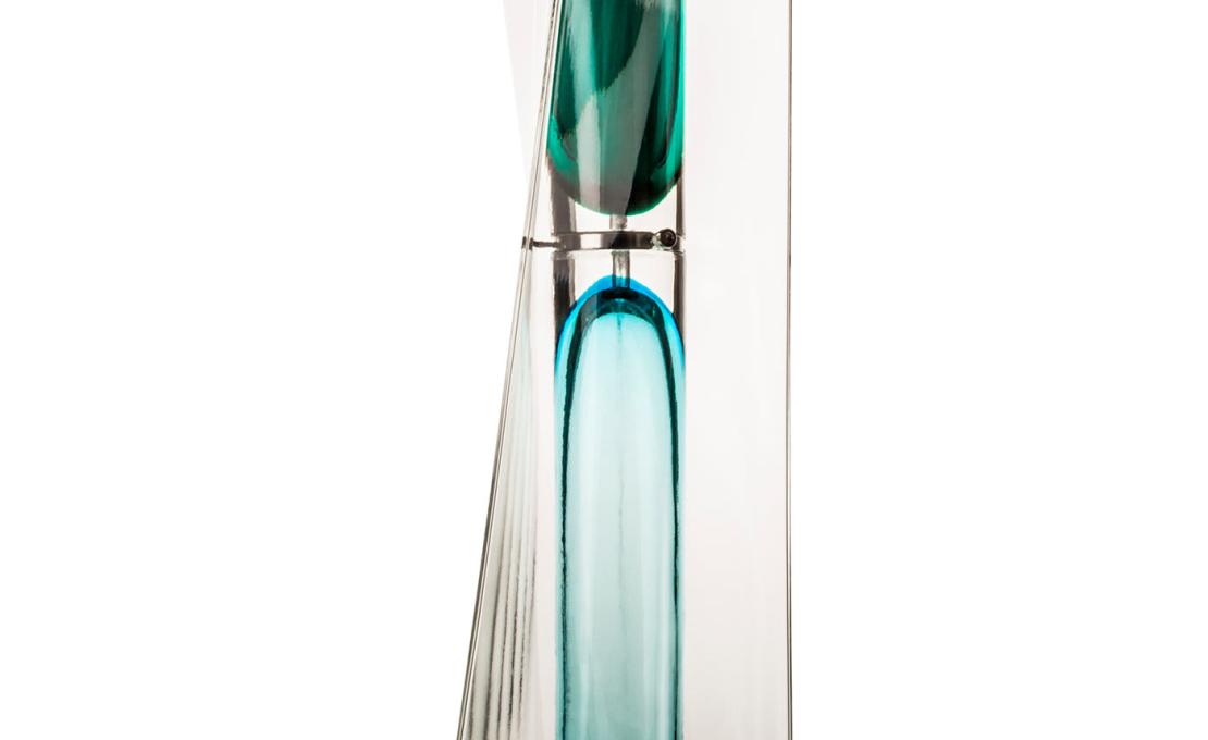Декоративная Скульптура от фабрики Venini модель Ando Time Green-Aqua Hourglass 