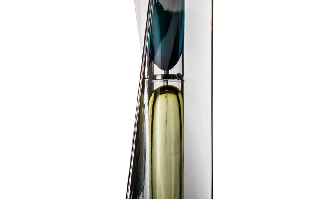 Скульптура от фабрики Venini модель Ando Time Cerulean-BeigeHourglass
