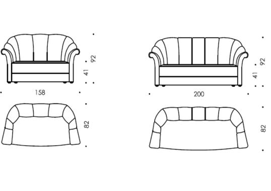 Диван от фабрики Wittmann модель HAUSKOLLER-SOFA