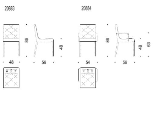 Стул от фабрики Wittmann модель 20883 - 20884