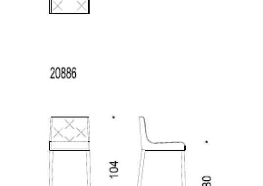 Барный стул от фабрики Wittmann модель 20886 - 20885