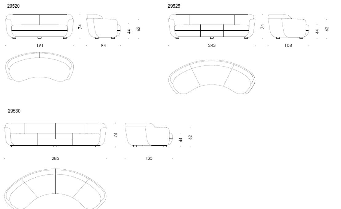 Диван от фабрики Wittmann модель MILES-SOFA