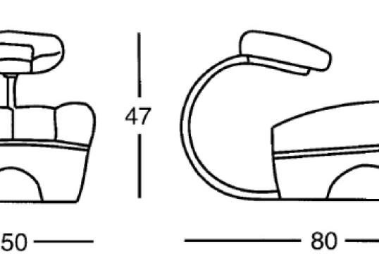 Барный стул от фабрики Zanotta модель 240 PRIMATE