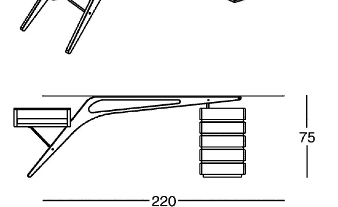 Офисный Стол от фабрики Zanotta модель 2690 CAVOUR CM