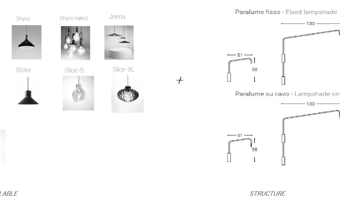 Настенный Светильник от фабрики Zava модель HOOK WALL LAMP