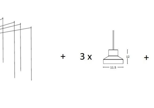 Подвесной светильник Zava RAGI T SUSPENSION LAMP image 2