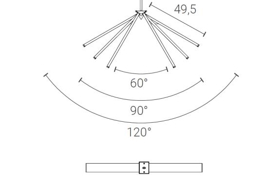 Подвесной светильник от фабрики Zava модель SIOM CEILING PENDANT LAMP