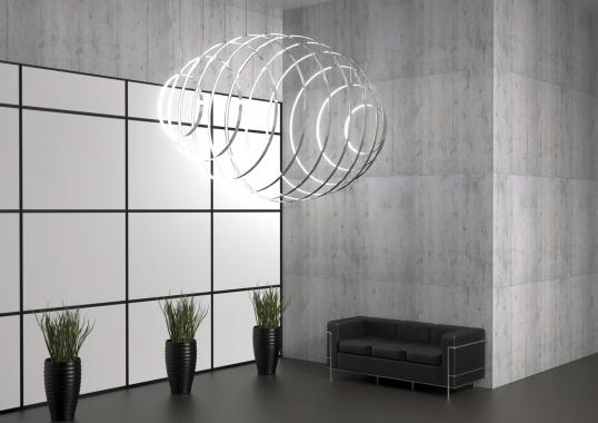 Подвесной светильник от фабрики Zava модель RINGS VERTICALE SUSPENSION LAMP