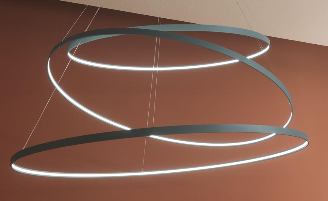 Подвесной светильник от фабрики Zava модель RINGS SUSPENSION LAMP