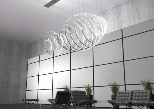 Подвесной светильник от фабрики Zava модель RINGS VERTICALE SUSPENSION LAMP
