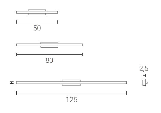 Настенный Светильник от фабрики Zava модель TRATTO LINEAR WALL LAMP