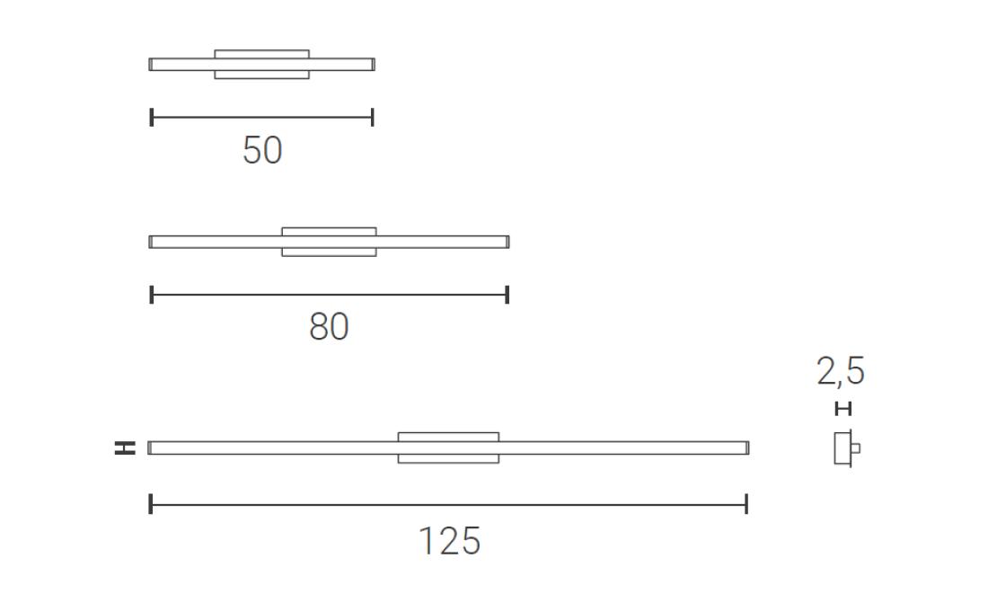 Настенный Светильник от фабрики Zava модель TRATTO LINEAR WALL LAMP