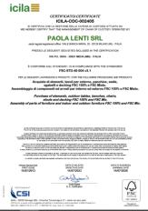 Сертификат подлинности качества Paola Lenti