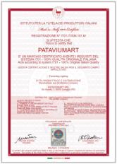 Сертификат подлинности качества Pataviumart
