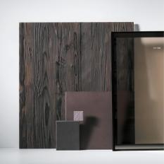 Фотографии образцов отделок и возможных цветов фабрики Key Cucine
