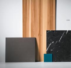 Фотографии образцов отделок и возможных цветов фабрики Key Cucine