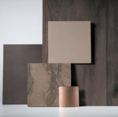 Фотографии образцов отделок и возможных цветов фабрики Key Cucine