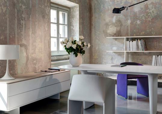 Буфет от фабрики Tecno Spa модель Shift White and Durmast 