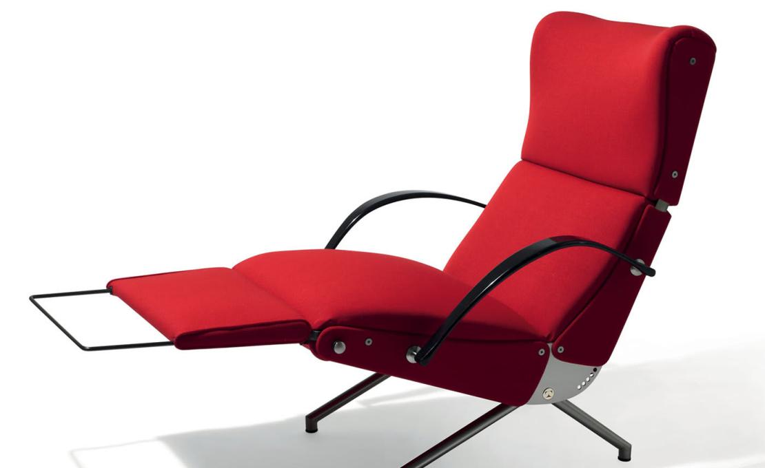 Шезлонги от фабрики Tecno Spa модель P40 Red Lounge