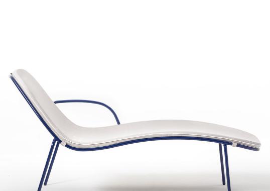 Уличные шезлонги и кушетки от фабрики TrabA' модель 0087 Sunshine Blue\u0026 
