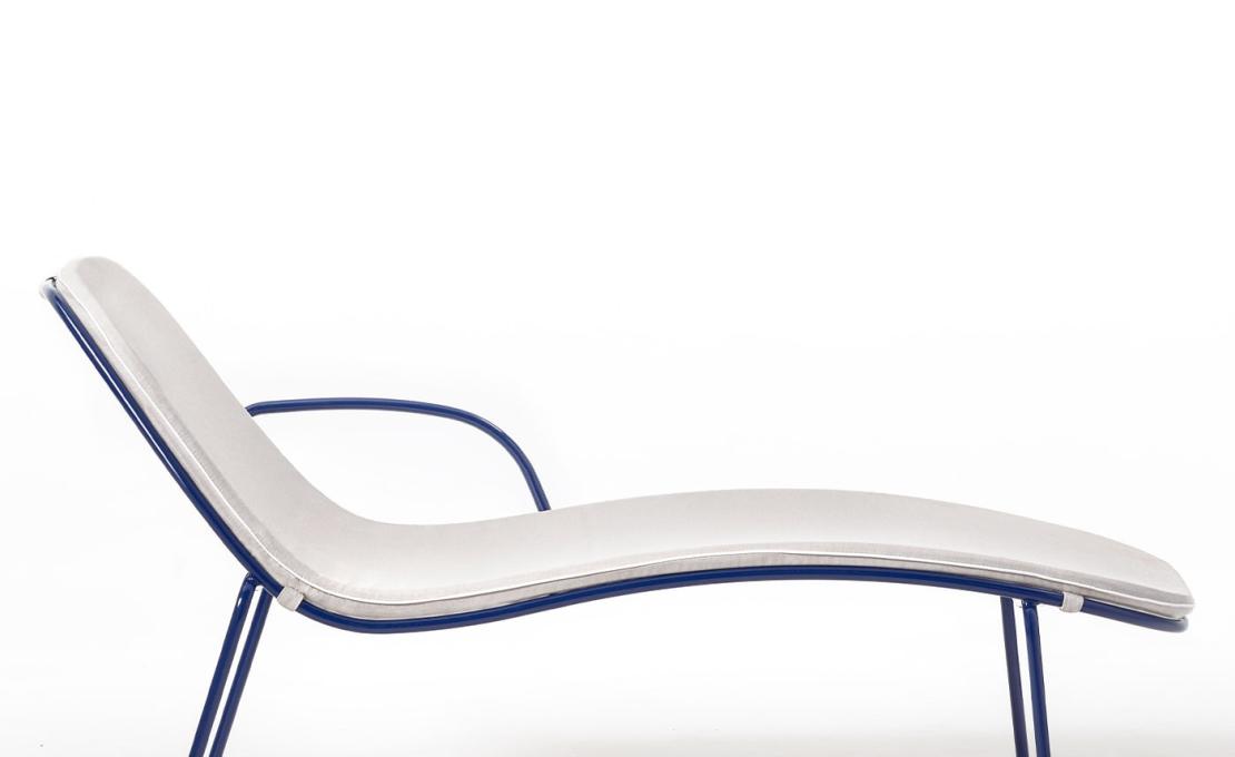 Уличные шезлонги и кушетки от фабрики TrabA' модель 0087 Sunshine Blue\u0026 