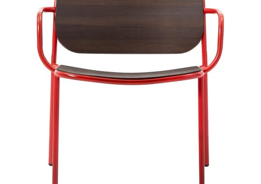 Стул TrabA' 0178-LE-CB Metis Red-Oak image 1