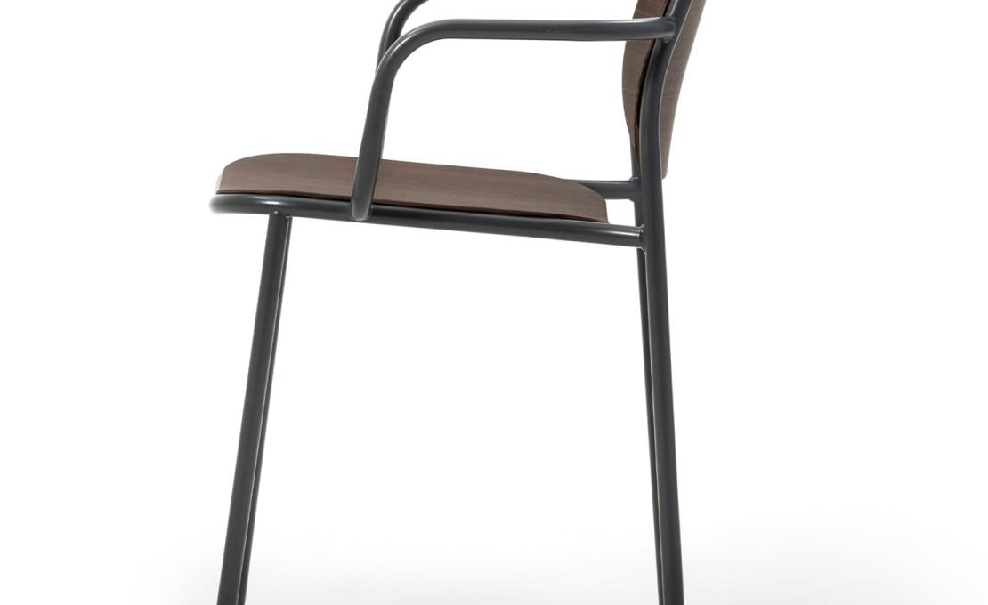 Стул от фабрики TrabA' модель 0177-LE Metis Gray-Oak