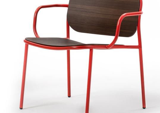 Стул TrabA' 0178-LE-CB Metis Red-Oak image 2
