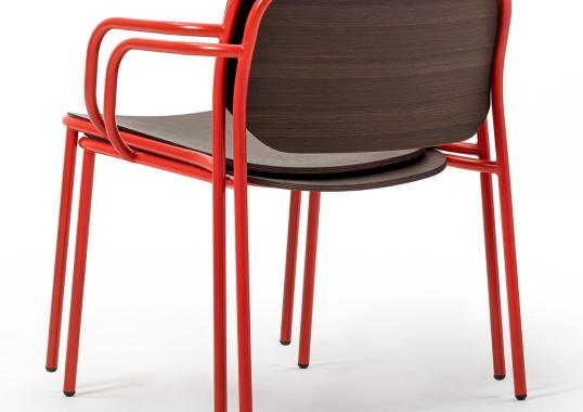 Стул TrabA' 0178-LE-CB Metis Red-Oak image 3