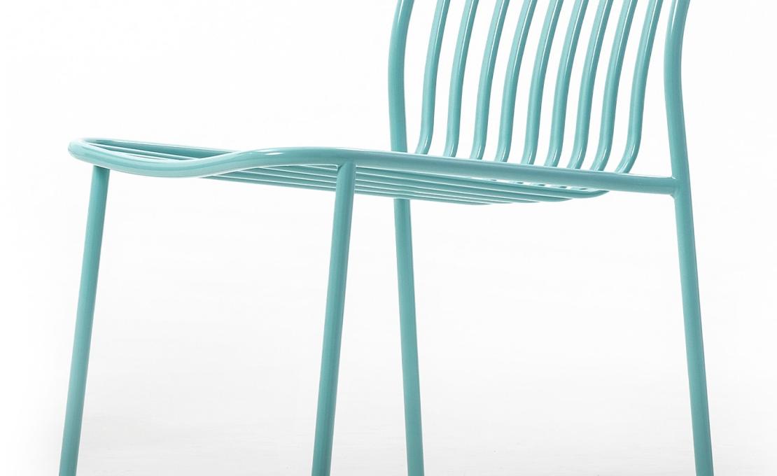 Стул от фабрики TrabA' модель 0193-CB Metis Line Light-Blue