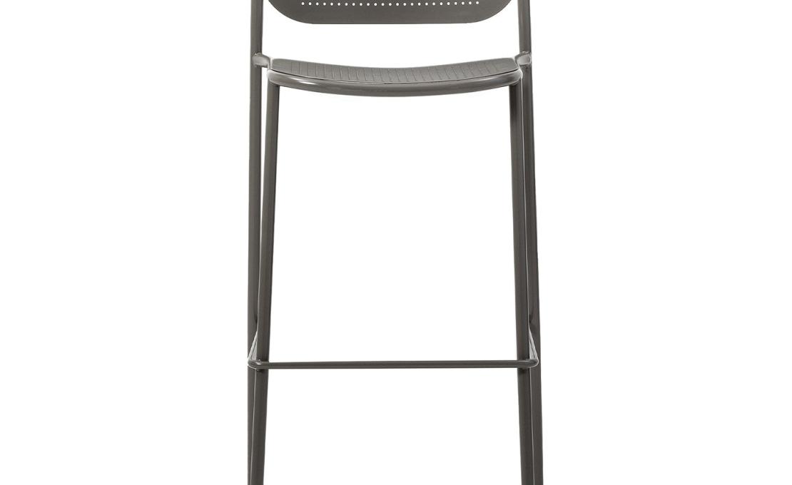 Барный стул от фабрики TrabA' модель Metis Dot Gray 0179-LE