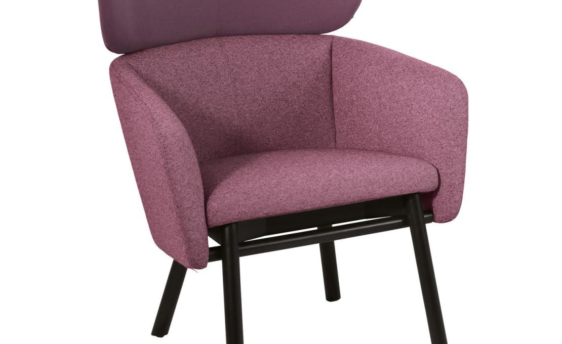 Кресло для отдыха от фабрики TrabA' модель Balù Lounge Lilac 