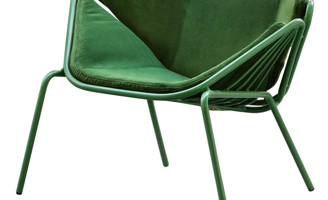 Кресло для отдыха от фабрики TrabA' модель Skin Lounge Green 