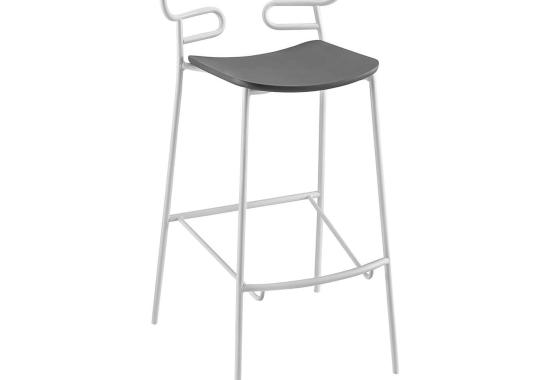 Барный стул TrabA' Genoa White and Gray image 1