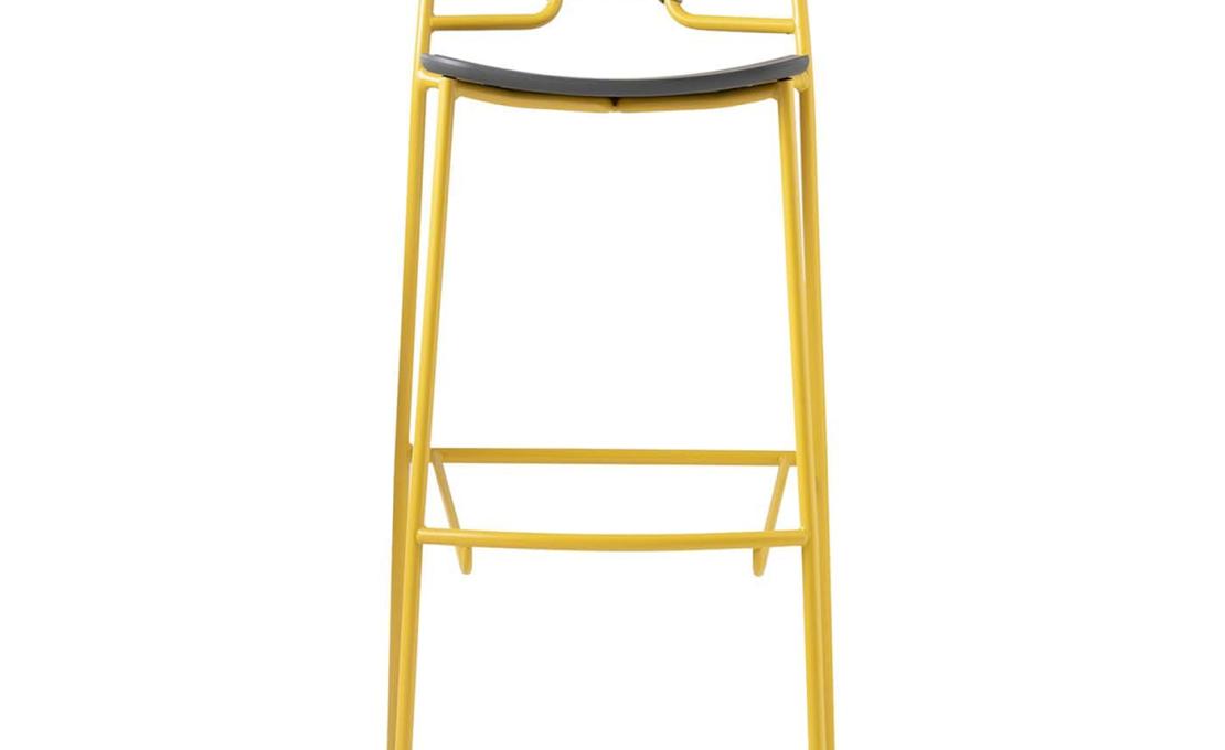 Барный стул от фабрики TrabA' модель Genoa Yellow and Gray