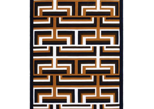Ковер Carpet Edition Castelbarco Geometric Brown-Black-White image 1