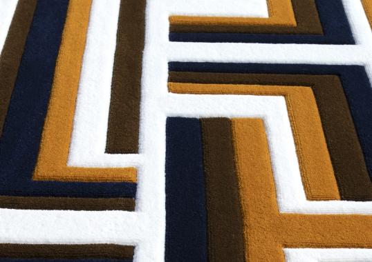Ковер Carpet Edition Castelbarco Geometric Brown-Black-White image 3