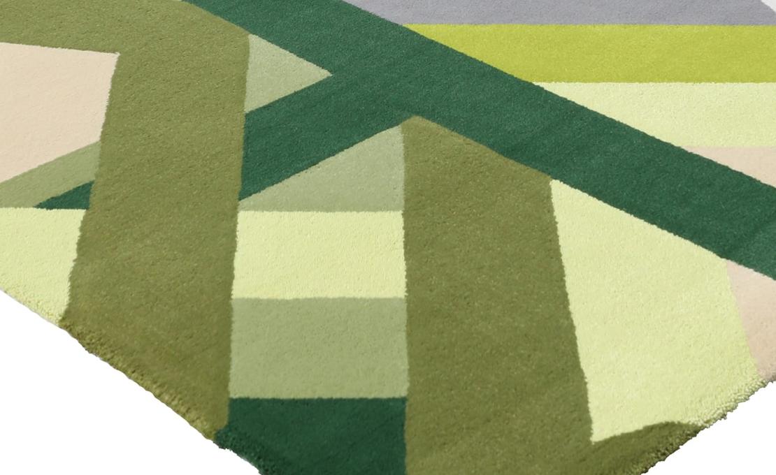 Ковер от фабрики Carpet Edition модель Fannie Geometric Green Tone 