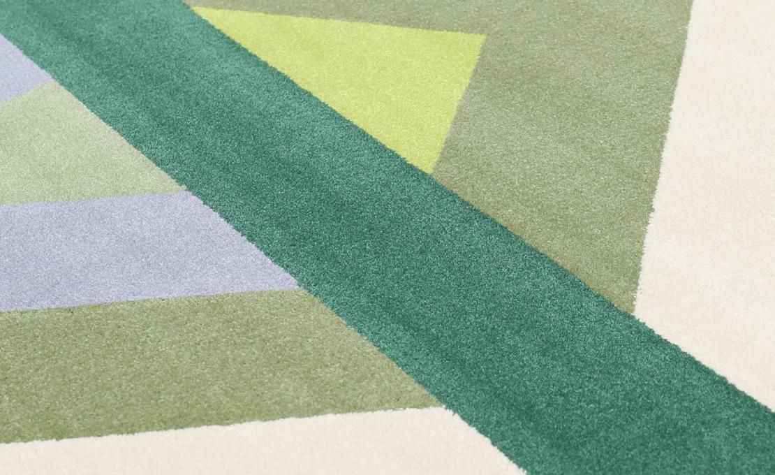 Ковер от фабрики Carpet Edition модель Fannie Geometric Green Tone 