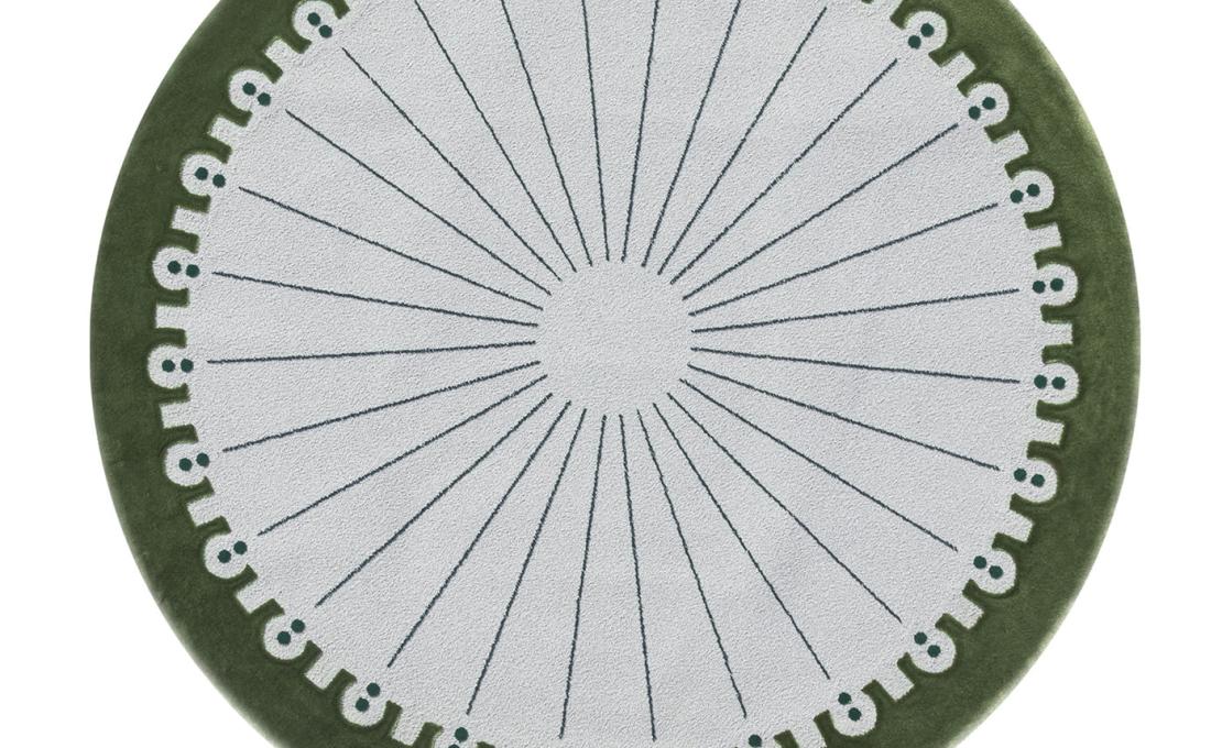 Ковер от фабрики Carpet Edition модель CoDeco Round Grey Green Wool Tencel 
