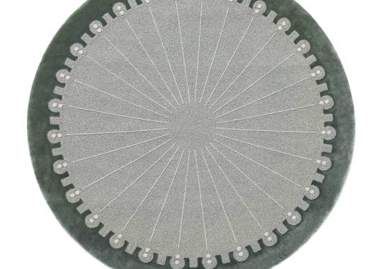 Ковер Carpet Edition CoDeco Round Grey Green Wool Tencel image 1