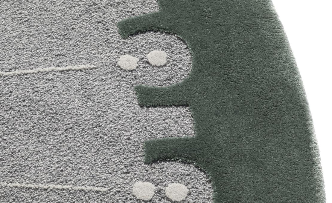 Ковер от фабрики Carpet Edition модель CoDeco Round Grey Green Wool Tencel 