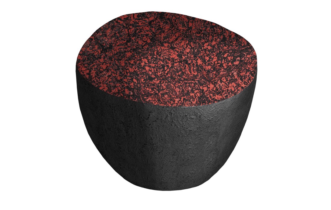 Журнальный столик от фабрики Cupioli модель BonBon Black Burgundy
