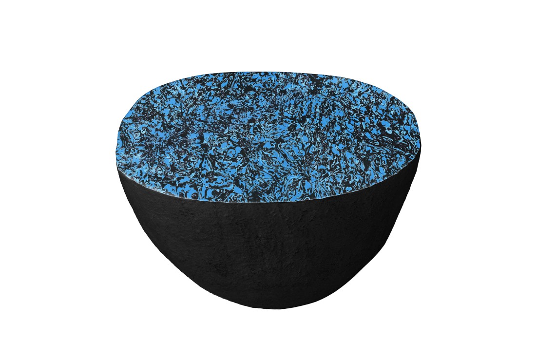 Журнальный столик от фабрики Cupioli модель BonBon Black & Light Blue