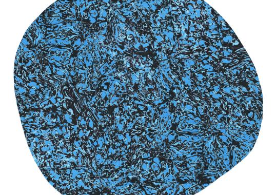 Журнальный столик от фабрики Cupioli модель BonBon Black & Light Blue