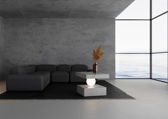 Журнальный столик от фабрики Dimarmo модель CS Luminous Calacatta