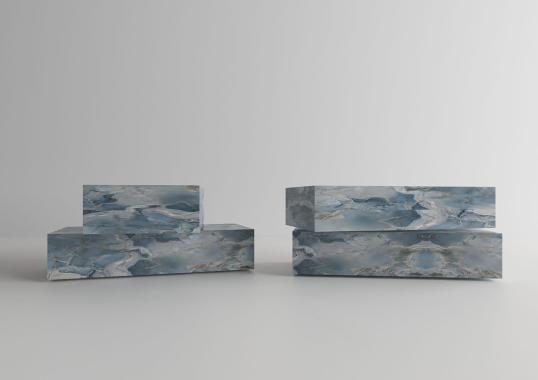Журнальный столик Dimarmo Dualis Azure Onyx image 3