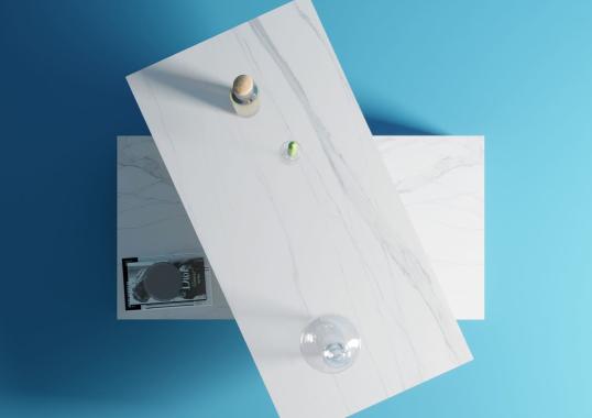 Журнальный столик Dimarmo Dualis Carrara Marble image 3