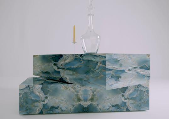 Журнальный столик Dimarmo Dualis Azure Onyx image 4