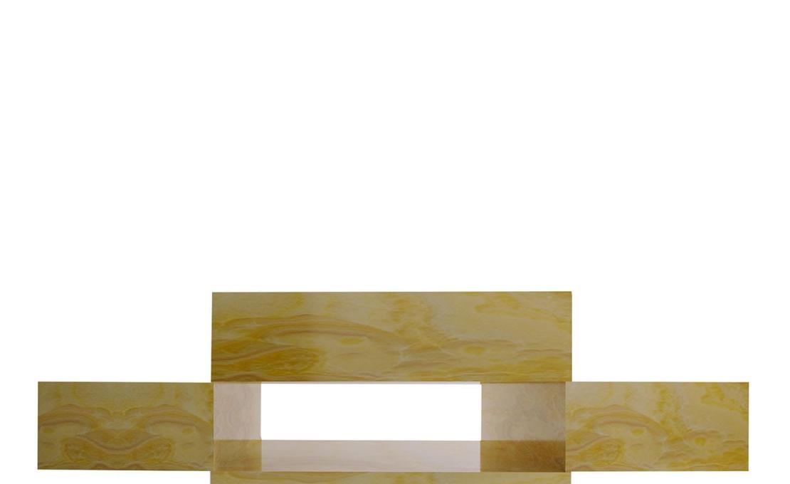 Журнальный столик от фабрики Dimarmo модель Elysium Yellow Onyx 